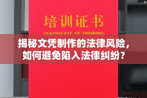 丹东揭秘文凭制作的法律风险，如何避免陷入法律纠纷？