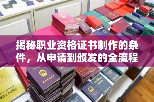 丹东揭秘职业资格证书制作的条件，从申请到颁发的全流程解析