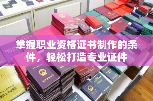 丹东掌握职业资格证书制作的条件，轻松打造专业证件